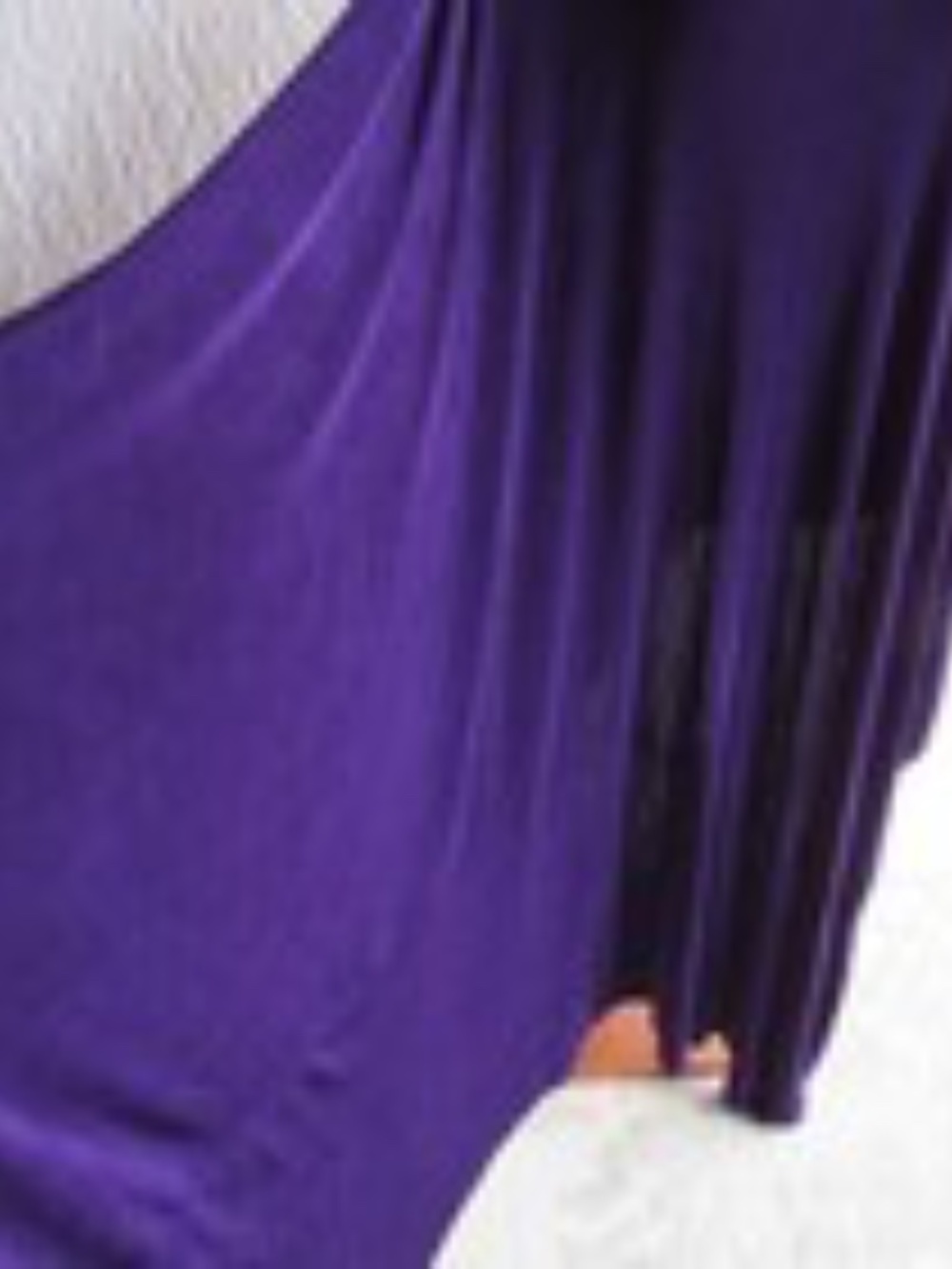 Dark Purple Orange Duster Poncho Cowl Drape Neck Long XL1X 2X Travelers Fabric